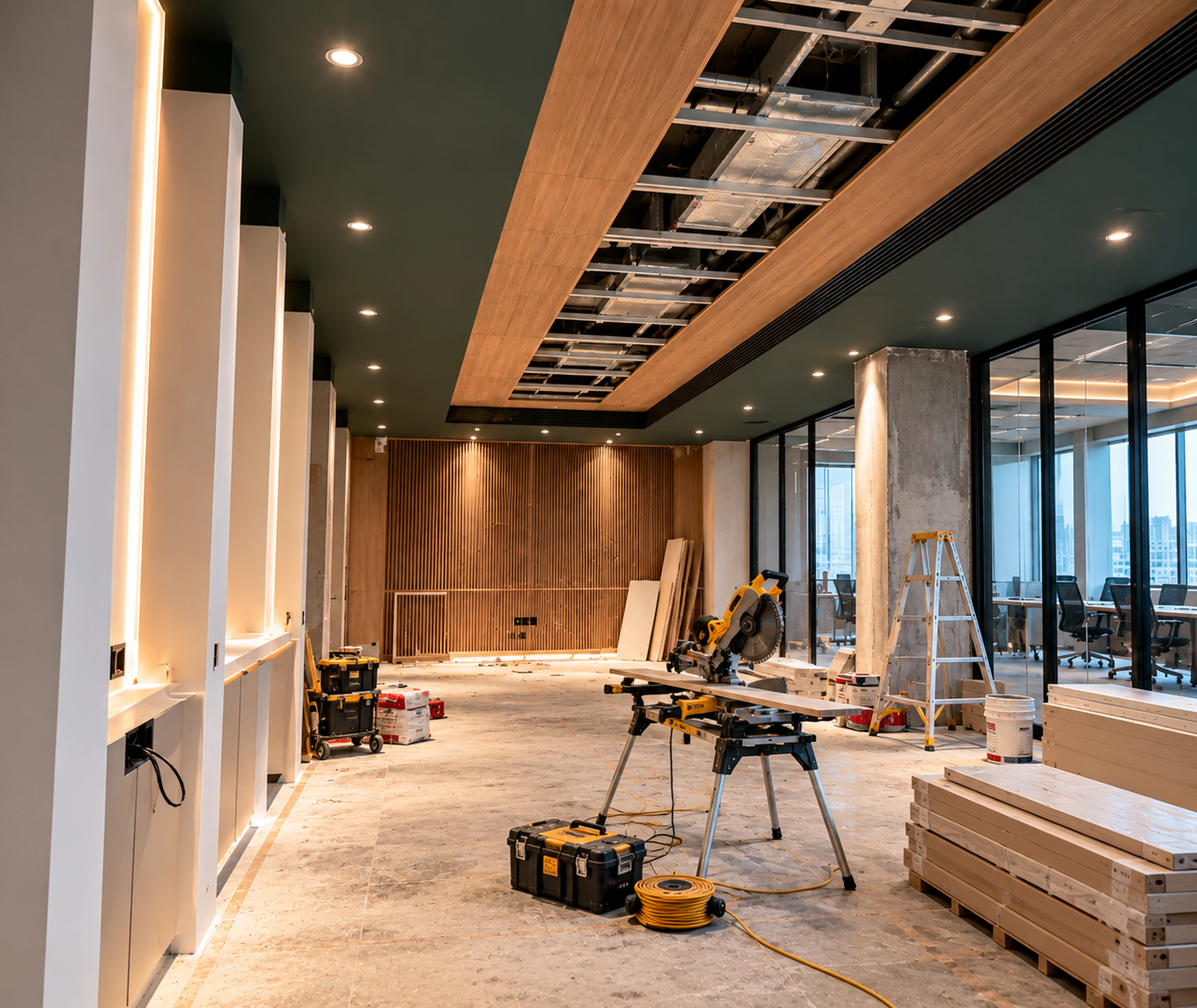 Commercial office fit-out execution